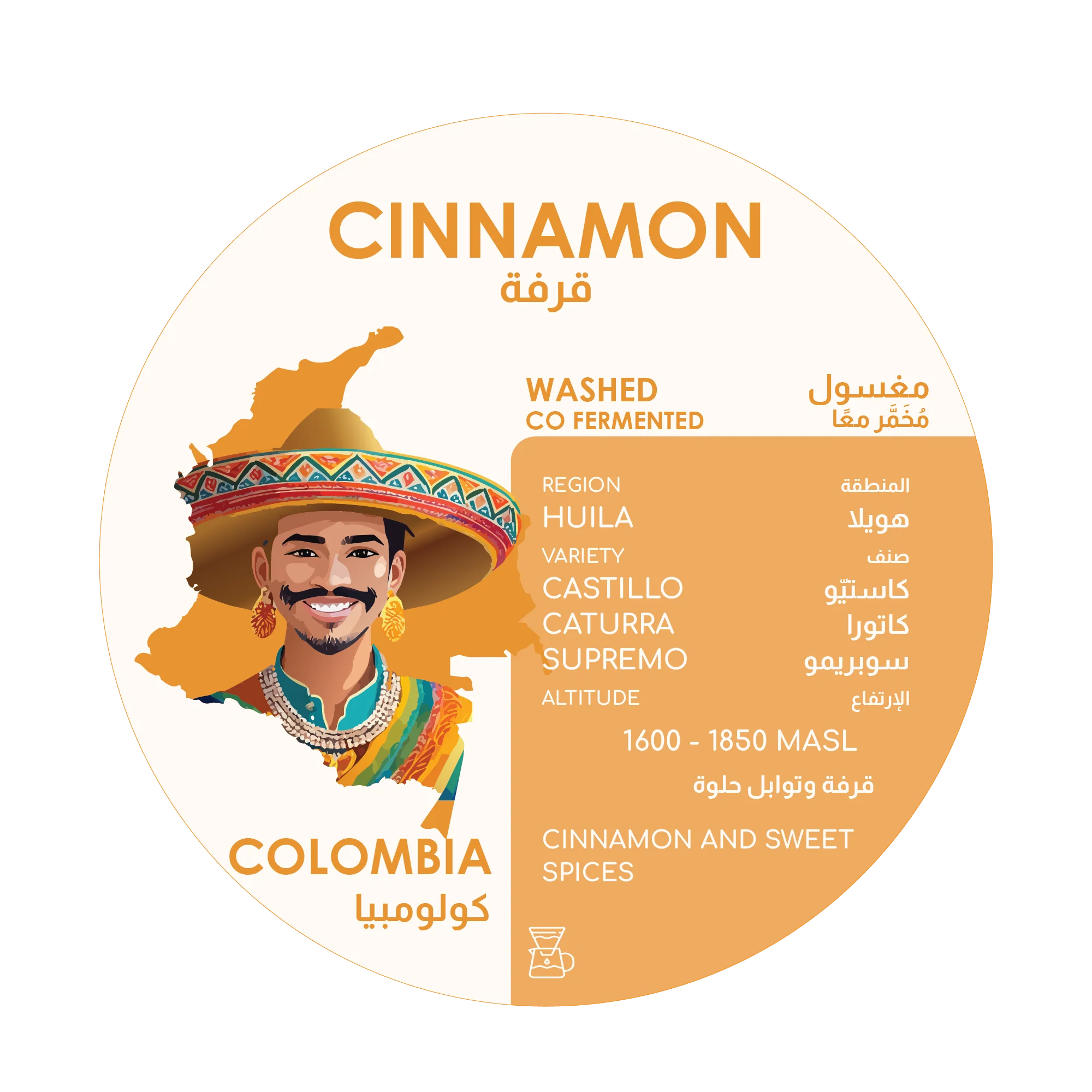 Herder Coffee Roastery Cinnamon Colombia