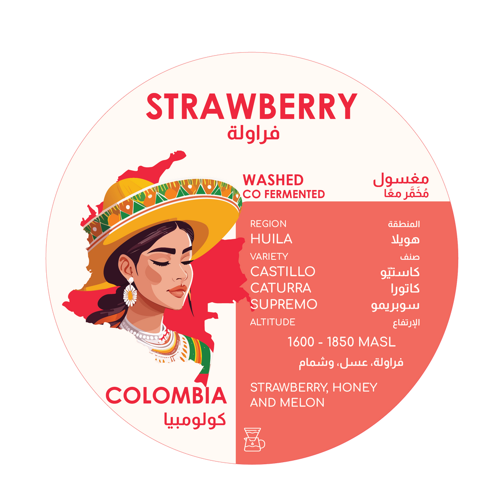 Herder Coffee Roastery Strawberry Colombia - Que Coffee